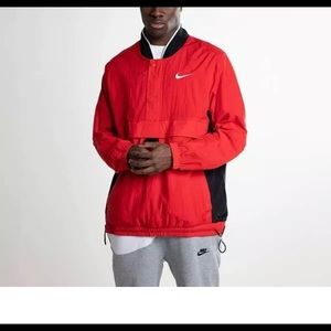 NWT Nike Men’s Basketball Red Pullover Windbreaker